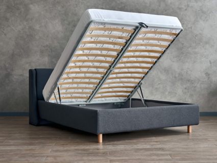 Кровать Сонум Barcelona Кашемир Горчичный (с подъемным механизмом) 120х200