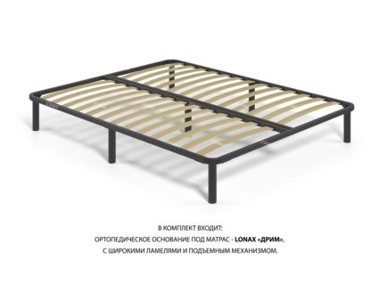 Кровать Lonax Алегра велюр Dolly-2 (с подъемным механизмом) 200х195