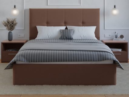 Кровать Lonax Алегра велюр Dolly-13 (с основанием) 180х190