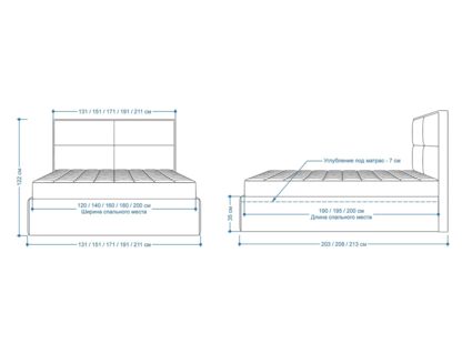 Кровать Lonax Марселла велюр Dolly-3 (с подъемным механизмом) 200х200