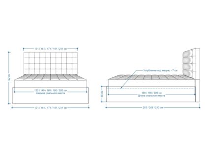 Кровать Lonax Аврора велюр Dolly-17 (с основанием) 200х200