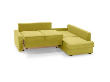 Диван Фиеста Мебель Колфилд угловой (малый) велюр Vivaldi 33 горчичный Длина 236 см