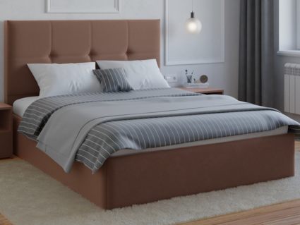 Кровать Lonax Алегра велюр Dolly-17 (с основанием) 120х190