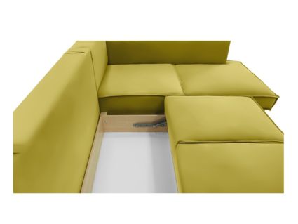 Диван Фиеста Мебель Колфилд угловой (малый) велюр Vivaldi 33 горчичный Длина 236 см