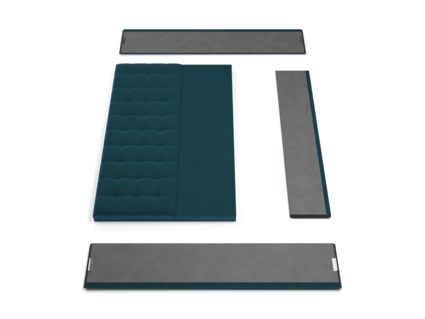 Кровать Lonax Аврора велюр Dolly-17 (с основанием) 200х200