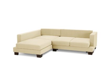 Диван Фиеста Мебель Дрезден угловой (малый) велюр Vivaldi 03 бежевый