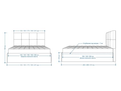 Кровать Lonax Алегра велюр Dolly-17 (с основанием) 120х190