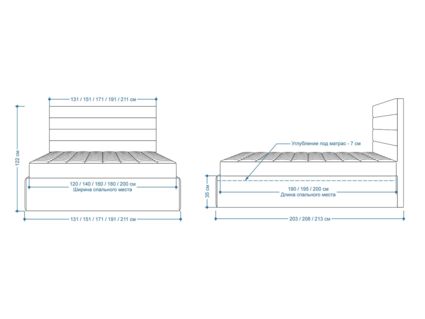 Кровать Lonax Кармела велюр Dolly-1 120х200