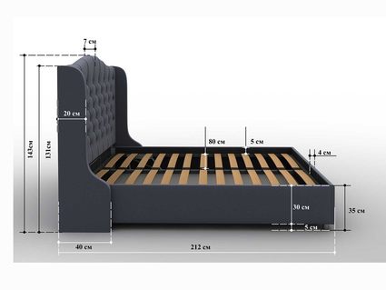 Кровать Sleeptek Premier 5 Велюр 46 (с подъемным механизмом) 271