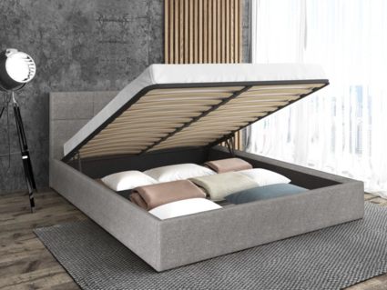 Кровать Sontelle Belart Malta Grey с подъемным механизмом 180х190