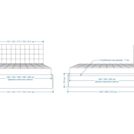 Кровать Lonax Аврора велюр Dolly-8 (с основанием) 140х200