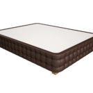 Кровать Mr.Mattress Twin Box экокожа Brown 140х190